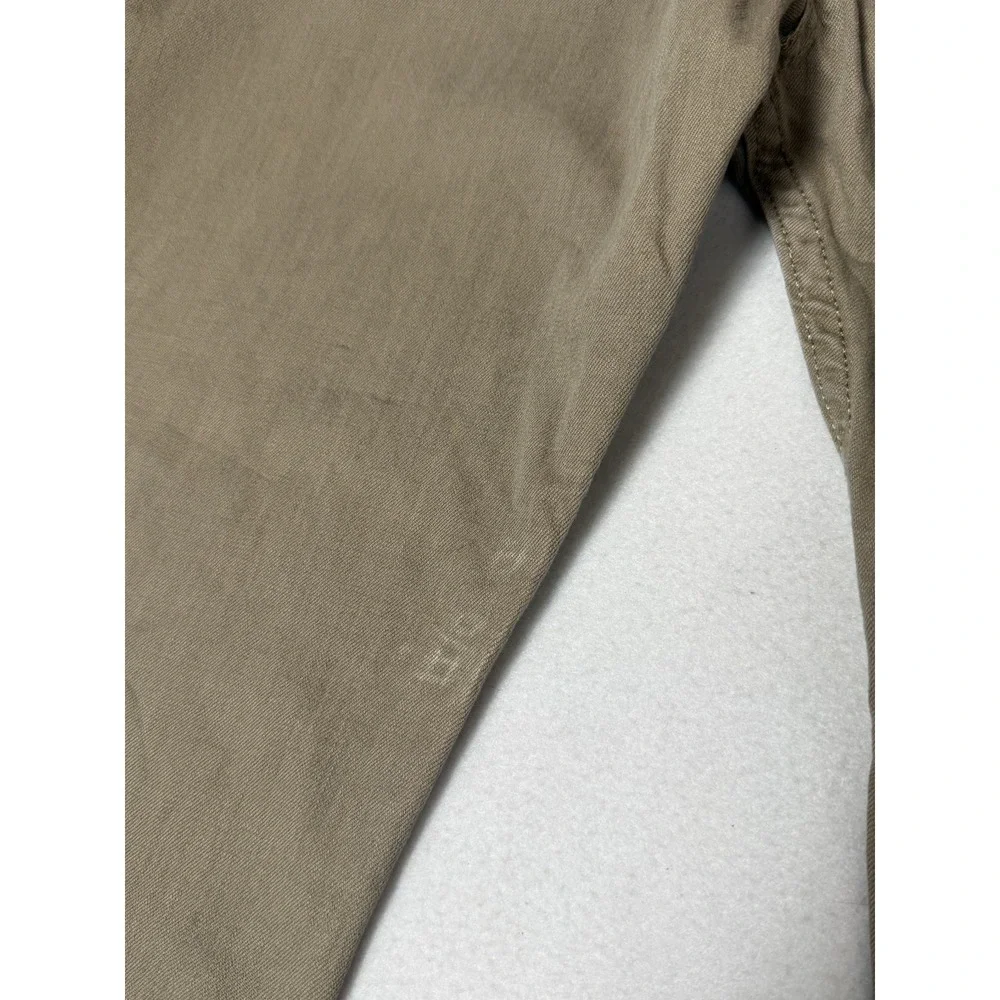 Levi's 505 Regular Fit Khaki Jeans Men's 38x30 Beige Straight Leg Cotton
